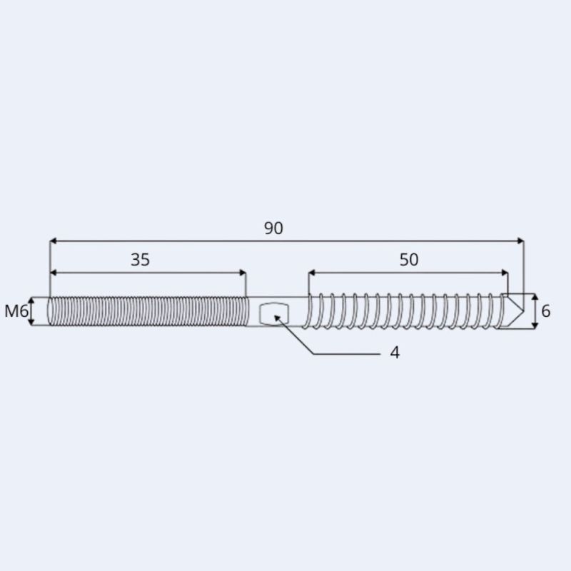 Vis inox filetage Bois / Métrique