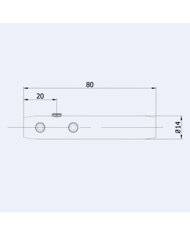Tendeur inox câble 6 mm - plan