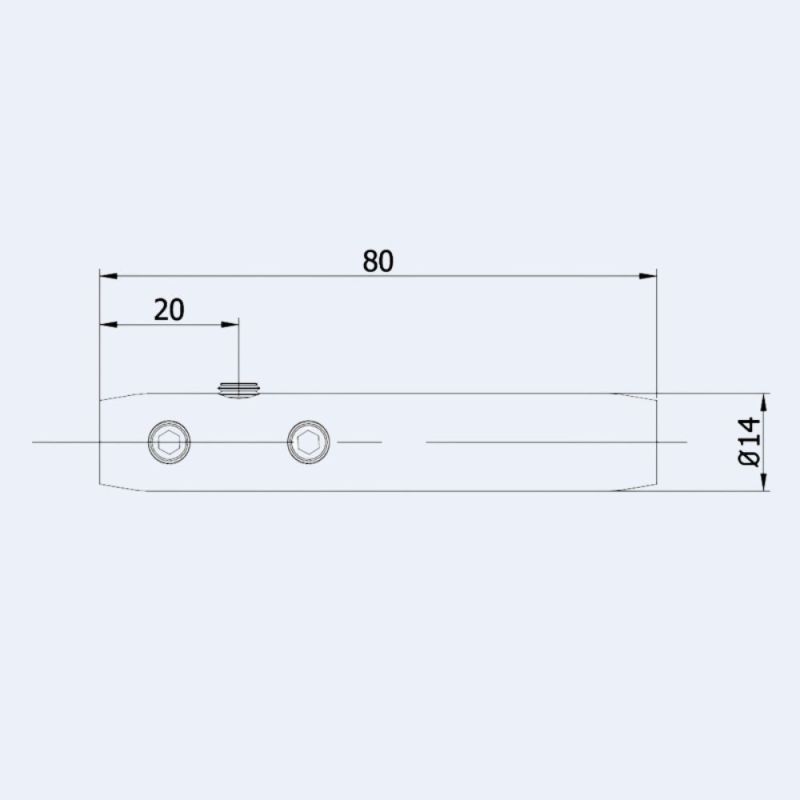 Tendeur inox câble 6 mm - plan