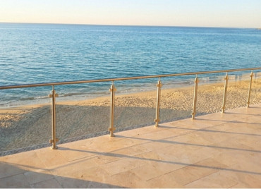 Garde-corps inox avec verre