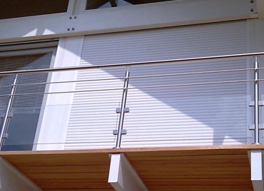 Garde-corps inox, verre et sous-lisses