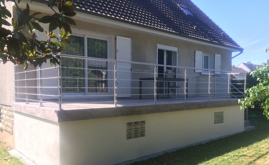 Rambardes en inox avec barres en Yvelines (78)