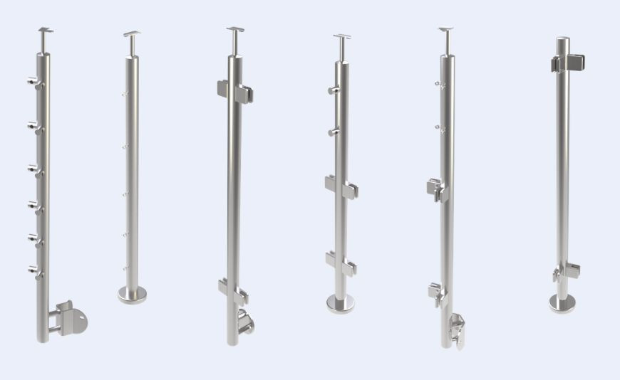 Poteaux et accessoires pour garde-corps sur mesure